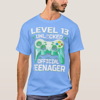 Level 13 Unlocked  13th Video  Birthday Gift  (25) T Shirt