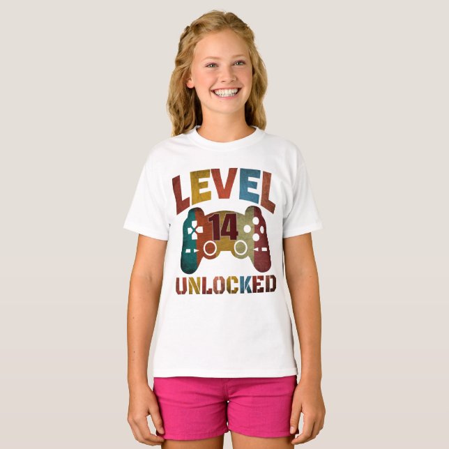 LEVEL 14 UPPLÅST T-Shirt (Hel framsida)