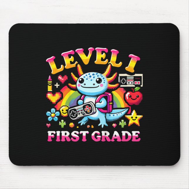 Level 1 First Grade Gamer Axolotl Video Game Ck To Musmatta (Framsidan)