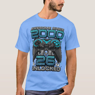 Level 26 Unlocked Awesome Since 2000 26th Birthday T Shirt