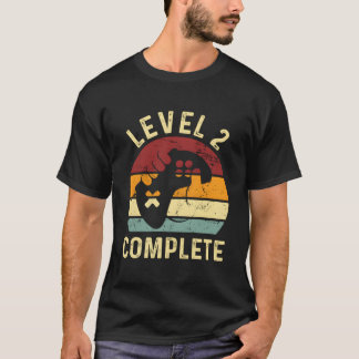 Level 2 Complete 2 Year Anniversary 2Nd Wedding Fo T Shirt