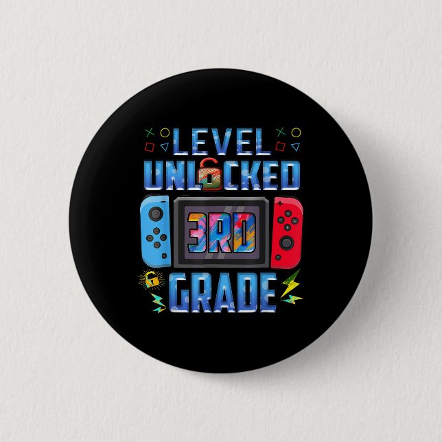 Level 3rd Grade Unlocked Back To School First Day  Knapp (Framsida)