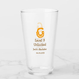 Level 5 unlocked lock orange brown happy birthday  glaskopp