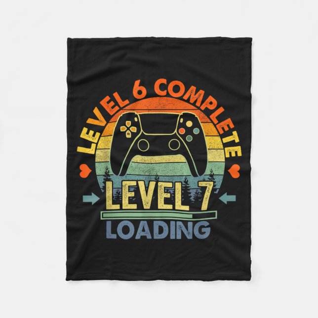 Level 6 Complete 6 Anniversary Gift 6th Wedding An Fleecefilt (Framsidan)