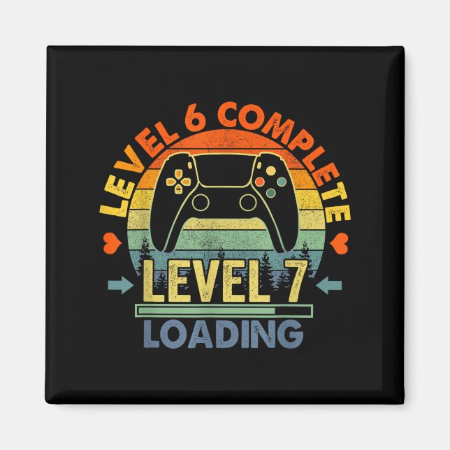 Level 6 Complete 6 Anniversary Gift 6th Wedding An Magnet (Framsidan)