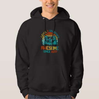 Level 6 Unlocked Awesome 2017 Video Game 6th Birth Hoodie