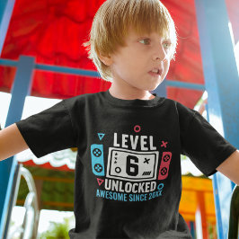 LEVEL 6 UNLOCKED Gamer Birthday – Custom Year T Shirt
