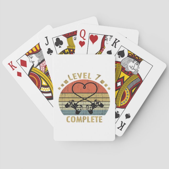 Level 7 Complete - 7th Wedding Anniversary Gift Vi Casinokort (Baksidan)