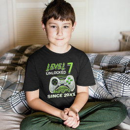 Level 7 Unlocked - Fun Birthday 7 Gamer T Shirt
