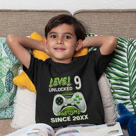 Level 9 Unlocked - Fun Birthday 9 Gamer T Shirt