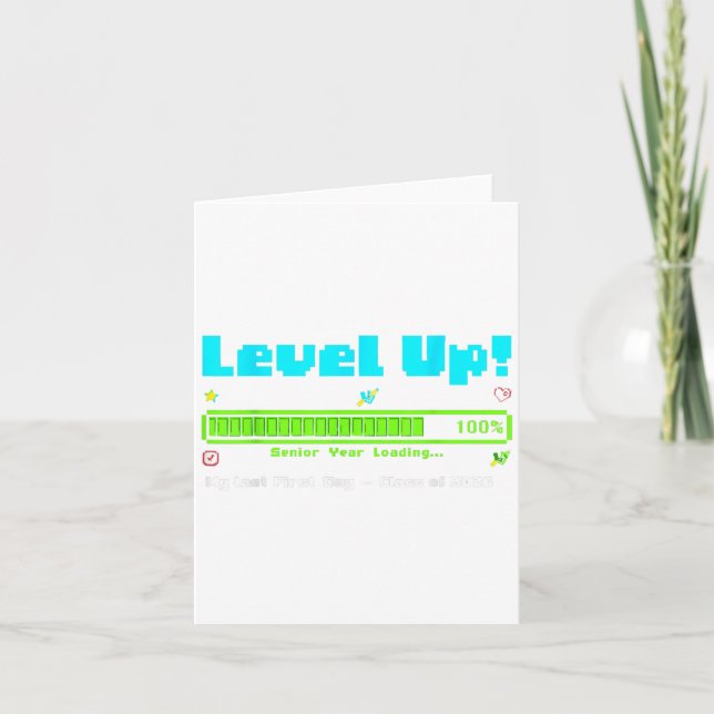 Level Up Årskurs 3 Avgångskl 2026 Min Sista Första Kort (Framsida)