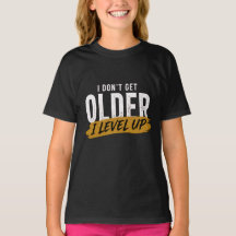 Level Up Födelsedag Tonåring Grafisk T-Shirt