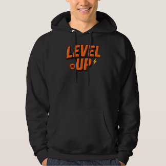 LEVEL UP JTS Hoodie - Djärp Orange Gamer Streetwea