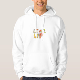 Level Up Motivering Design Hoodie