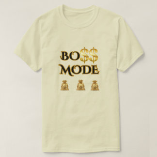 LEVEL UP! NATURLIG GRÄFISK BOSS-LÄGE MÄN T SHIRT