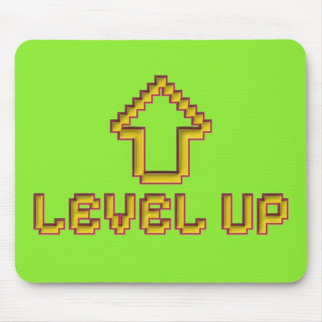 Level Up Pixel Mousepad Retro Gamer Musmatta (Framsidan)