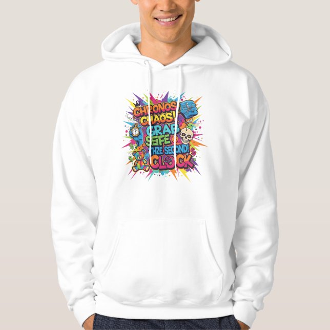 "Level Up Retro Gamer Hoodie" Hoodie (Framsida)