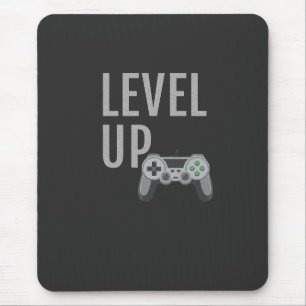 Level Up Retro Joystick Gamer Art Musmatta