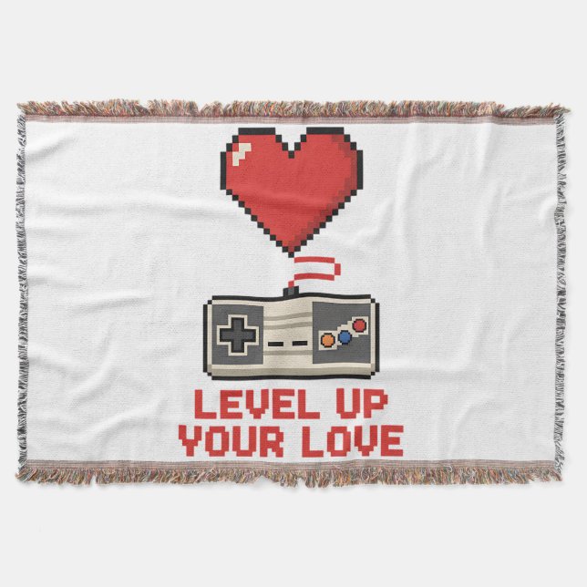 Level Up Your Love, Retro Pixel Gaming Design Filt (Framsidan)