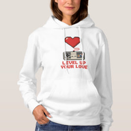 Level Up Your Love, Retro Pixel Gaming Design T Shirt