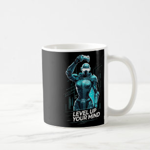 Level Up Your Mind Ai Gamer Kaffemugg