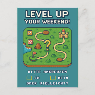 Level Up Your Weekend! Vykort