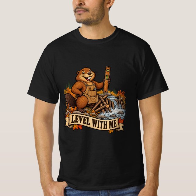 Level With Me | Gaming Lover Tee (Framsida)