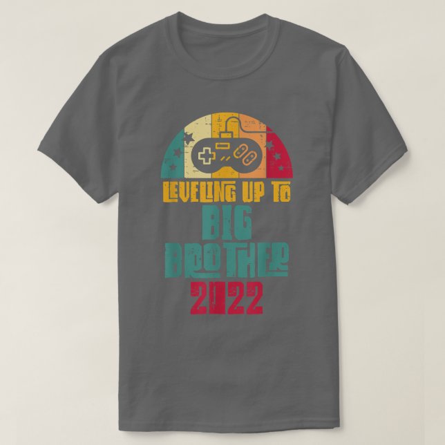 Leveling Up Big Brother 2022 Game Controller Pregn T Shirt (Design framsida)