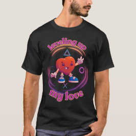 Leveling Up My Love Gamer Valentine Heart T Shirt