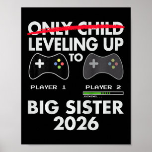 Leveling Up To Big Sister Shirt 2026 - Dataspel Poster