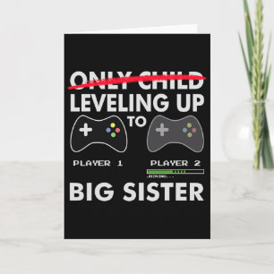 Leveling Up To Big Sister Tröja - Dataspelare Kort
