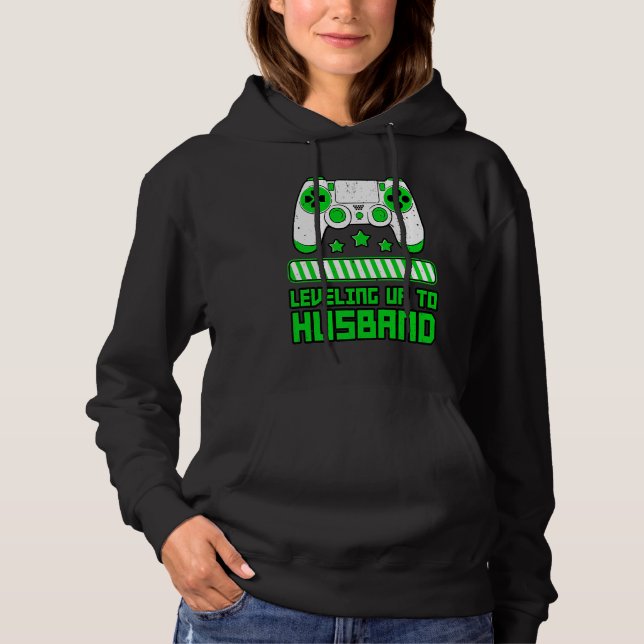 Leveling Up To Husband Gamer Boyfriend Game Contro T Shirt (Framsida)