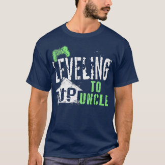 Leveling Up To Uncle 2022 Funny Video Game Control T Shirt