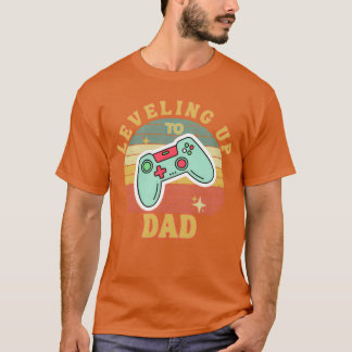 Leveling Upo Dad Funny Gaming Gamer Dad retro vint T Shirt