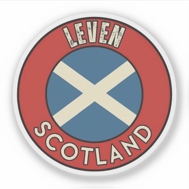 Leven, Skottland Klistermärken (Framsida)