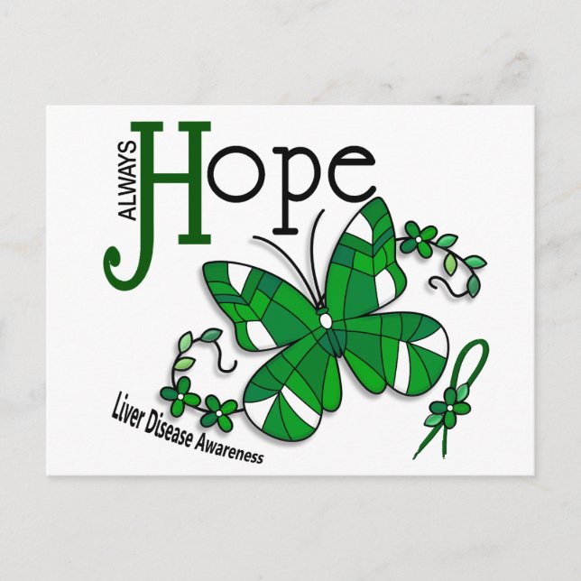 Lever av glasfjäril vykort (Framsida)