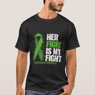 Lever Cancer Hennes kamp är min kamp mot levercanc T Shirt