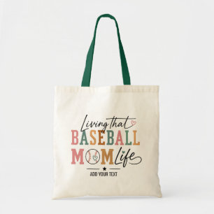 Lever det där baseboll-mamma-livet Retro sport Tygkasse