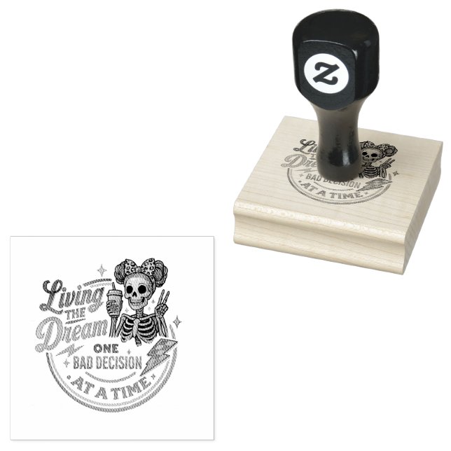 Lever drömmen... stämpel (Stämplad)