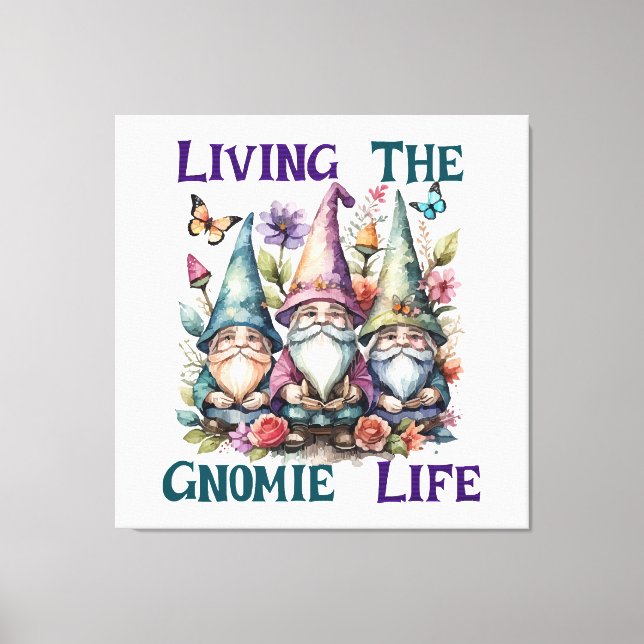 Lever gnome-livet canvastryck (Framsida)