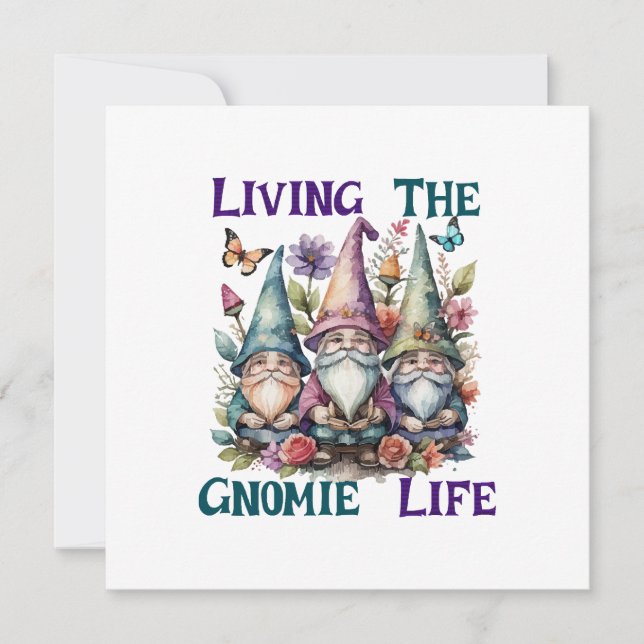 Lever gnome-livet inbjudningar (Framsida)