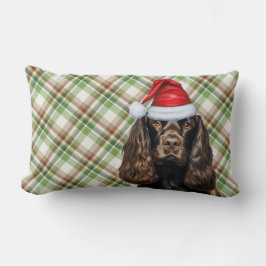 Lever jul Cocker Spansk Hund Helgdag Play Lumbarkudde