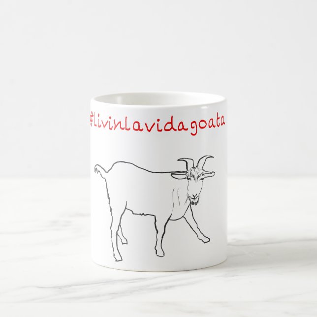 Lever Livet Getfun Funny Konstig Söt Gett Teckning Kaffemugg (Center)