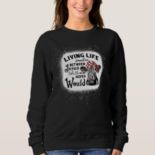 Lever livet någonstans mellan Jesus tar ratten T Shirt