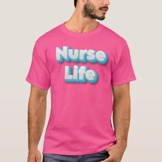 Lever livet och älskar sjuksköterskelivet t shirt