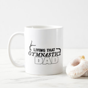 Lever Livet Som Gymnastikpappa, Gymnastikälskare Kaffemugg