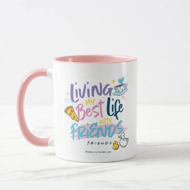 Lever min bästa liv med VÄNNER™ Mugg (Vänster)