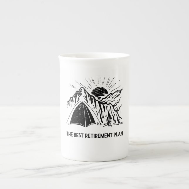Lever och gallring benporslin mugg (Framsidan)