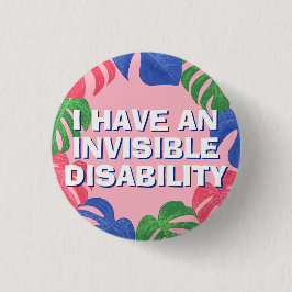 Lever och gallvägar Rosa Tropiska Löv Osynlig funk Knapp