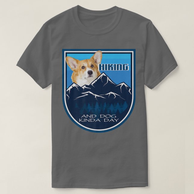 Lever och Hund Kinda-dagen Corgi387 T Shirt (Design framsida)
